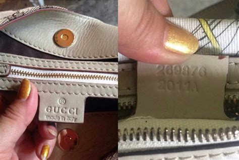 real vs fake gucci serial number|how to tell if gucci bag is real.